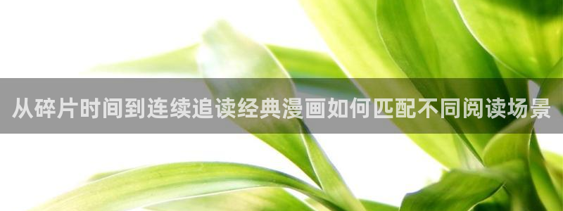 羞羞漫画阅读:从碎片时间到连续追读经典漫画如何匹配不同阅读场景